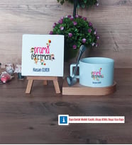 Drama Öğretmeni Dekoratif Taş, Kupa Bardak Kırmızı Hediye (Model 7)