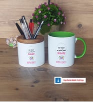 Doğum Günü Hediyesi Kalemlik, Kupa Bardak T Kişiye Özel Hediye (Model 14)