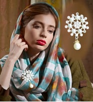 HARİKA PELUŞ Broş (Yaka İğnesi) (Mavi)