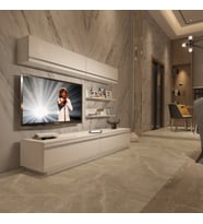 Decoraktiv Eko 5B Mdf Std Tv Ünitesi Tv Sehpası - Parlak Beyaz (Beyaz)