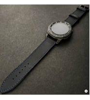 vagave Samsung Gear S2 / Gear S3 / 46 mm Klasik Deri Kordon (Lacivert)