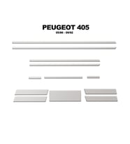 Meriç® Peugeot 405 Ön Torpido Kaplama Maun 12 Parça 1986-1992 (Alüminyum)