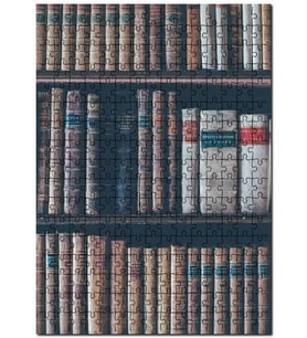 Cakapuzzle Eski Raflar Antika Ciltli Kitap Koleksiyon Puzzle Yapboz MDF (Ahşap) (500 Parça)
