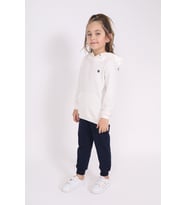 Toontoy Kız Çocuk Baskılı Sweatshirt (Ekru)