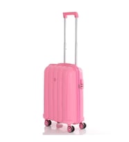 MÇS Kabin Boy Kırılmaz Silikon Seyahat Valizi Bavulu V305 (Pembe)