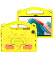 Dux Ducis Panda SM Tab A8 2021 10.5 (X200-X205) Kılıf Çocuk Shockproof Standlı Taşınabilir (Sarı)