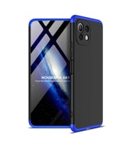 Xiaomi Mi 11 Lite Kılıf Zore Ays Full Koruma Kılıf (Siyah-Mavi)