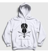 Presmono Unisex Gri Cello Apocalyptica Kapüşonlu Sweatshirt 11035tt (Beyaz)