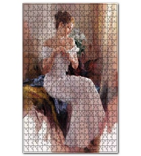 Cakapuzzle Francisco Ribera Gómeze Ait Yağlı Boya Kadın Puzzle Yapboz MDF(Ahşap) (255 Parça)