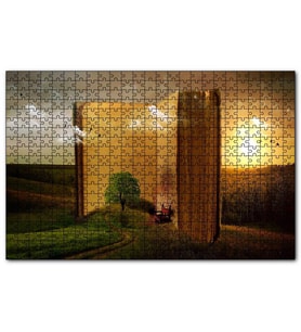 Cakapuzzle Açık Kitap ve Tabiat İllüstrasyon  Puzzle Yapboz MDF (Ahşap) (500 Parça)