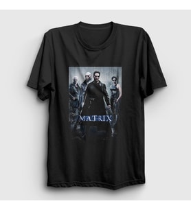 Presmono Unisex Beyaz Cover Film The Matrix T-Shirt 253653tt (Siyah)