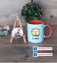 Veteriner Hekim Kupa Bardak Beyaz ve Fotoğraflı Ahşap Anahtarlık Hediye Veteriner Hekimler Günü Hediyesi (Model 13)
