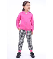 Toontoy Kız Çocuk Eşofman Takım (Fuşya)