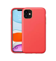 Apple iPhone 11 Kılıf Natura Deri Lüx Soft (Kırmızı)