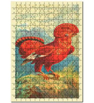 Cakapuzzle Kaya Horozu Görseli Puzzle Yapboz MDF (Ahşap) (500 Parça)
