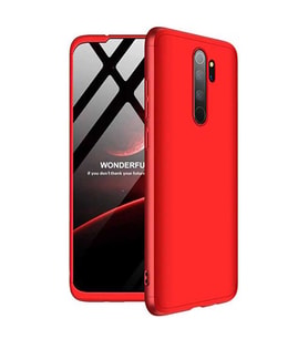 Xiaomi Redmi Note 8 Pro Kılıf Zore Ays Full Koruma Kılıf (Kırmızı)