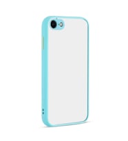 Uyumlu Model Apple iPhone SE 2020 Kılıf Kamera Korumalı Mat Kapak (Turkuaz)