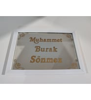 dekoratif ayna (Beyaz)
