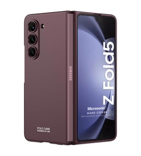 Microsonic Samsung Galaxy Z Fold 5 Kılıf Shape Hard Cover Koyu Yeşil (Bordo)