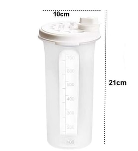 Moonstar Zeytinyağlık Yağdanlık Pratik Kapaklı Sızdırmaz 700ML-OIL-905 (Beyaz)