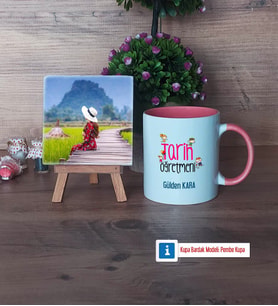 Tarih Öğretmeni Fotoğraflı Dekoratif Taş, Kupa Bardak Beyaz Hediye (Model 6)