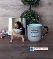Matematik Öğretmeni Fotoğraflı Dekoratif Taş, Kupa Bardak Beyaz Hediye Matematik Öğretmenine Hediye (Model 10)