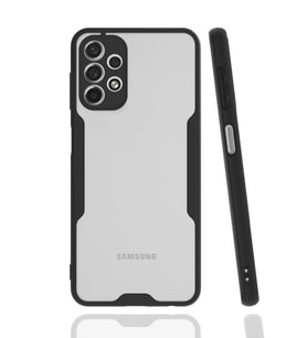 Galaxy A13 4G Kılıf Parfe Kenarları Pastel Renk Silikon Kılıf (Siyah)