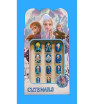 ELSA ÇOCUK TAKMA TIRNAĞI  (OYUNCAK SÜSLEMELİ) (Mavi)