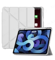 Apple iPad Pro 12.9 3. 4. 5. Nesil Kılıf Kalem Şarj Bölmeli Case 2018 - 2022 (Gri)