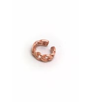  Gümüş zincir model kıkırdak küpe cn963d3 (Rose)