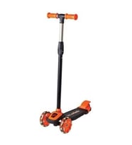 3 Led Işıklı 3 Tekerlekli Yüksek Ayarlı Turuncu Scooter +3 Yaş 3+ Yaş Mavi