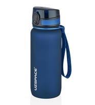 Uzspace 650 ml Tritan Su Matarası 14 Farklı Renk Softtouch  (Lacivert)