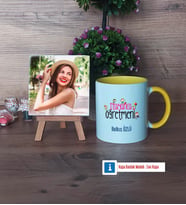 İtalyanca Öğretmeni Fotoğraflı Dekoratif Taş, Kupa Bardak Beyaz Hediye (Model 7)