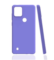 Realme C21Y Kılıf Biye Yumuşak Silikon Case (Lila)