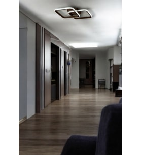 Kira Modern Tasarım Salon - Mutfak - Hol Beyaz Led 2 Li Avize (Kahverengi)