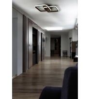 Kira Modern Tasarım Salon - Mutfak - Hol Beyaz Led 2 Li Avize (Kahverengi)