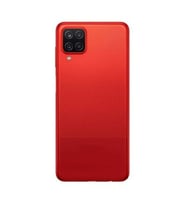 Samsung Galaxy A12 Logolu Kasa Kapak SM-A125F (Kırmızı)
