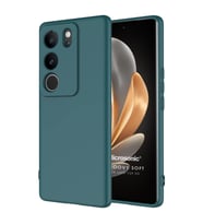 Microsonic Vivo V29 5G Kılıf Groovy Soft Siyah (Koyu Yeşil)