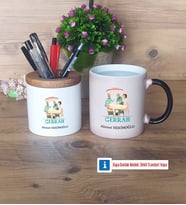 Cerraha Hediye Kalemlik, Kupa Bardak T Kişiye Özel Hediye (Model 3)