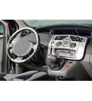 Meriç® Renault Scenic Ön Torpido Kaplama Maun 7 Parça 2003-2010 (Alüminyum)