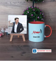 Memur Fotoğraflı Dekoratif Taş, Kupa Bardak Beyaz Hediye (Model 13)