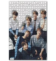 Cakapuzzle BTS Koreli Gençler Neşeli Pozlar Gezegenler Puzzle Yapboz MDF (Ahşap) (500 Parça)
