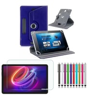 Casper VIA S40 10.4" Uyumlu Standlı Tablet Kılıfı + Kırılmaz Ekran Koruyucu+ Dokunmatik Kalem (Lacivert)
