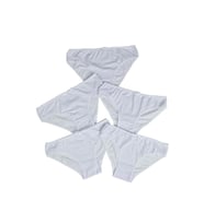 Kadın Külot 5 Li Paket Pamuklu Likralı MOR (Beyaz)
