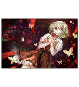 Cakapuzzle Anime Kız Yuuka Kazami  Puzzle Yapboz MDF (Ahşap) (500 Parça)