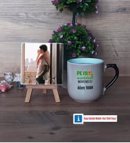 Petrol ve Doğalgaz Mühendisi Fotoğraflı Dekoratif Taş, Kupa Bardak Beyaz Hediye (Model 10)
