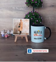 Harita Mühendisi Fotoğraflı Dekoratif Taş, Kupa Bardak Beyaz Hediye (Model 11)