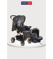 Tommybaby TB-980 Gold Travel Çift Yön (Seyahat) Sistem Bebek Arabası Puset (Füme)