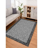 Dijital Kaymaz Taban Yıkanabilir Renkli Salon Halısı Mutfak Halısı Yolluk ND-SD-997 (Gri)