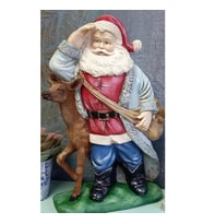 GEYİKLİ NOEL BABA BİBLO HS502 (Gri)
